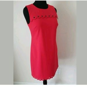 J Crew Scalloped Dress with Grommets E8902 sz 8